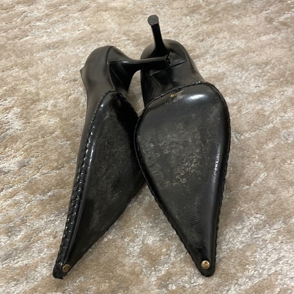 JUBILEE NEW YORK black pumps with thick stitch size 39 approx 3.5-3.75 in. Heel - Picture 11 of 11